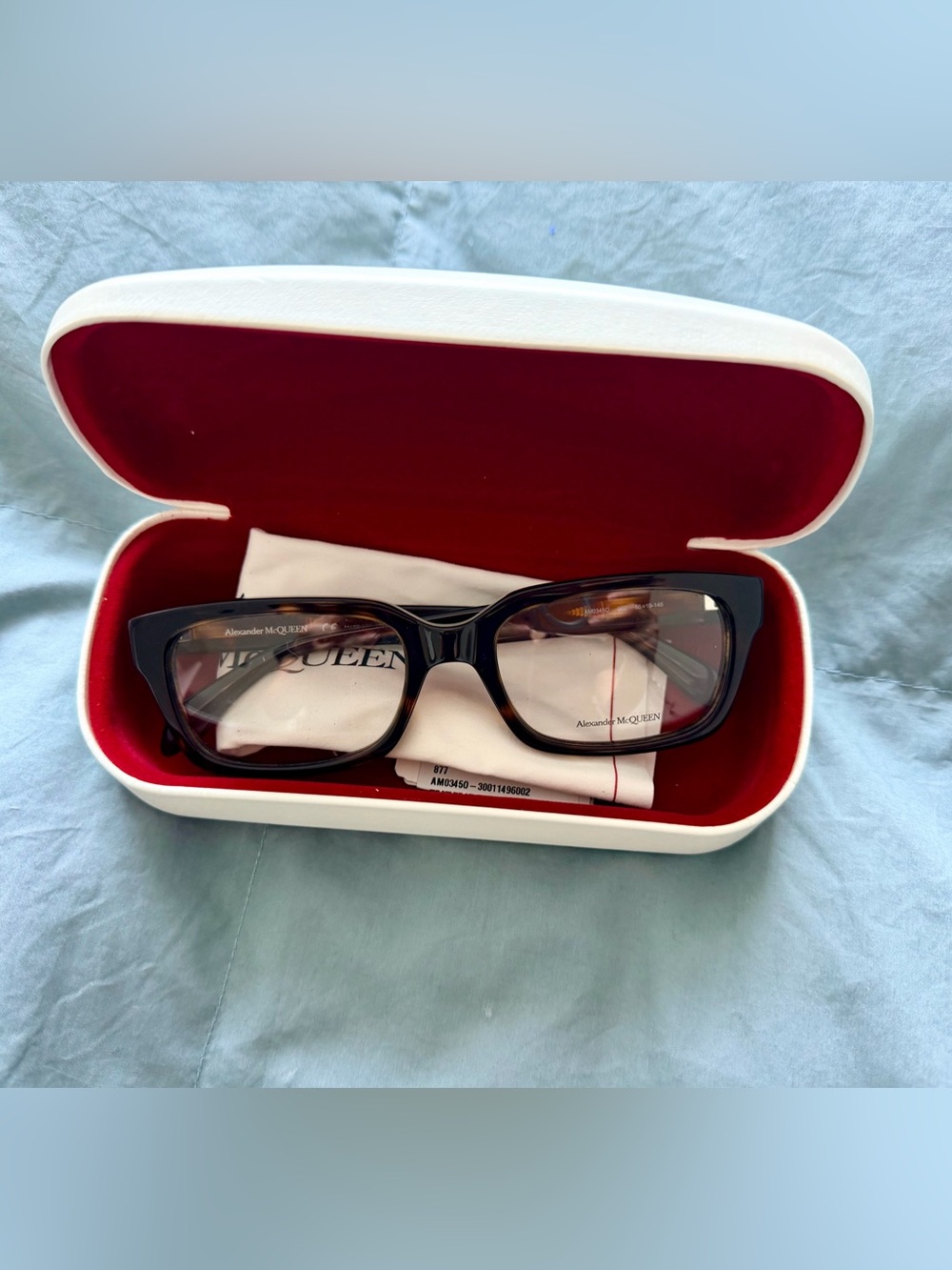 Alexander McQueen Black Rectangle Women's Sunglasses
